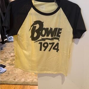 Black and Yellow Bowie 1974 T-Shirt